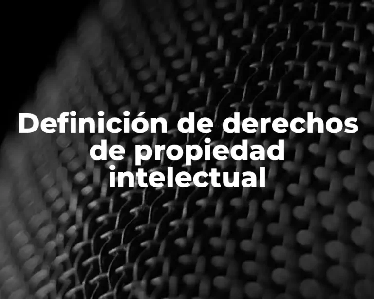 Definición de derechos de propiedad intelectual