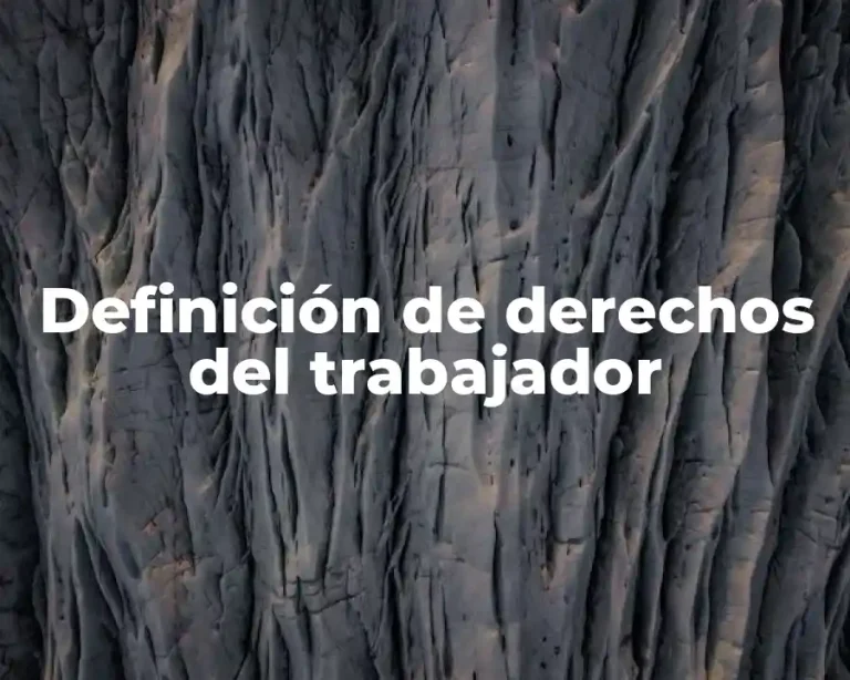 Definición de derechos del trabajador