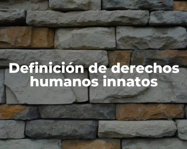 Definición de derechos humanos innatos