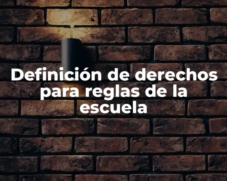 Definición de derechos para reglas de la escuela