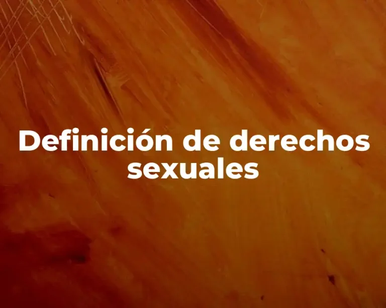 Definición de derechos sexuales