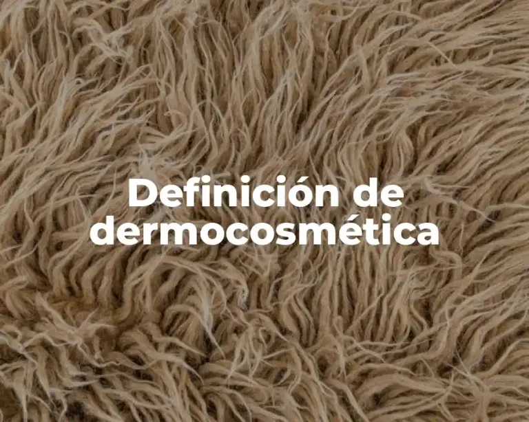 Definición de dermocosmética