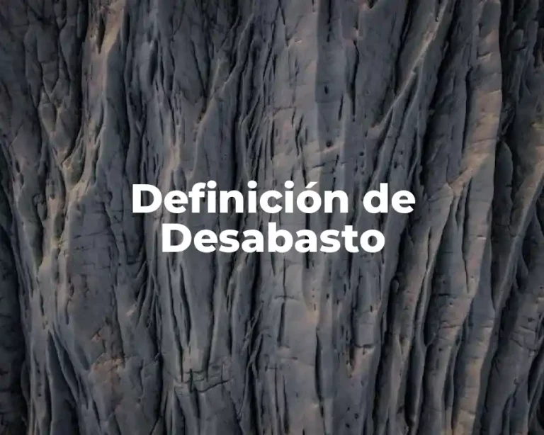 Definición de Desabasto