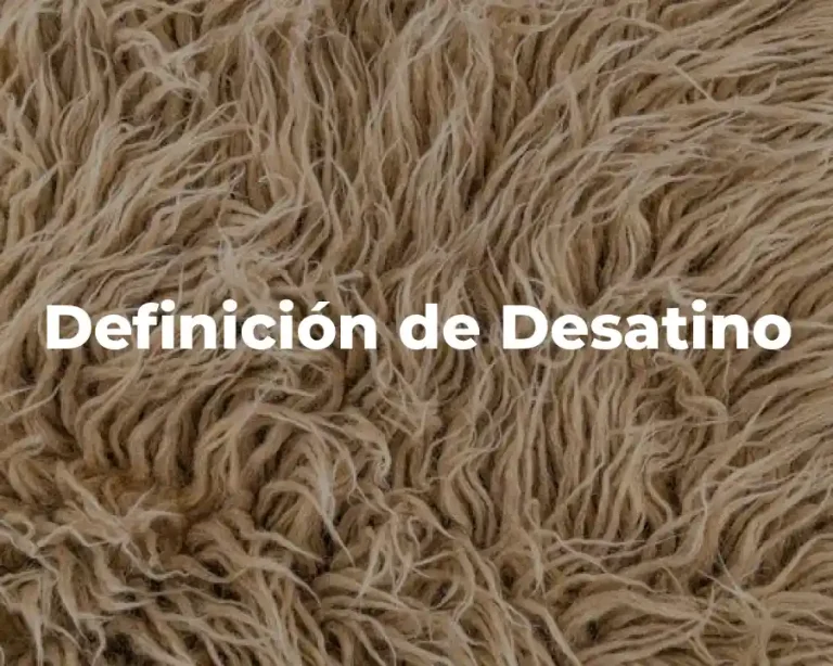 Definición de Desatino