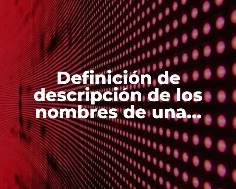 Definición de descripción de los nombres de una empresa