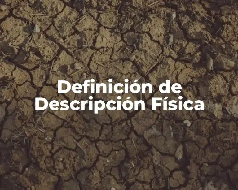 Definición de Descripción Física
