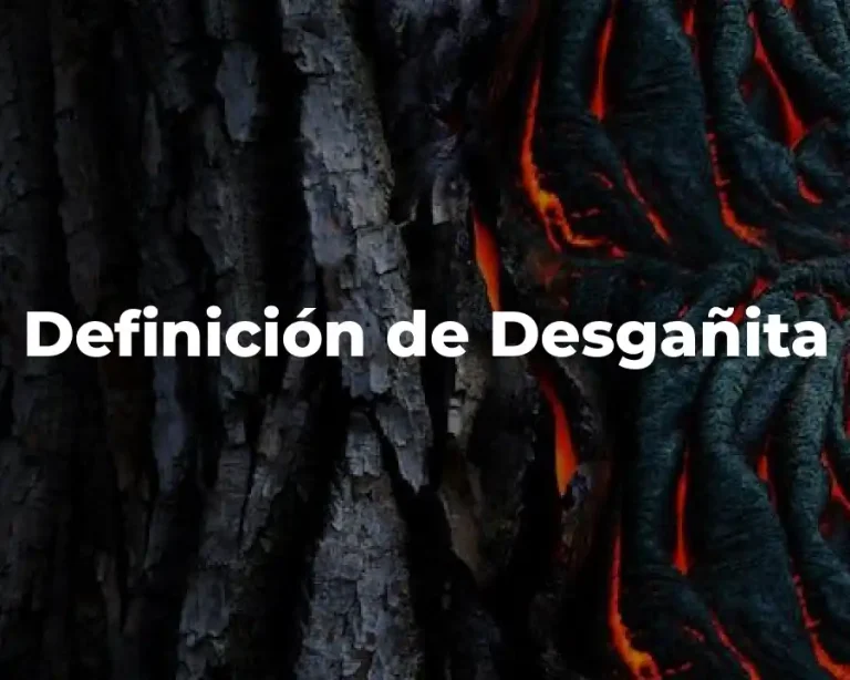 Definición de Desgañita