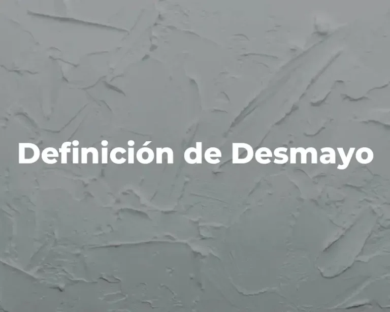 Definición de Desmayo