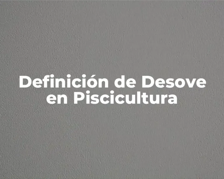 Definición de Desove en Piscicultura