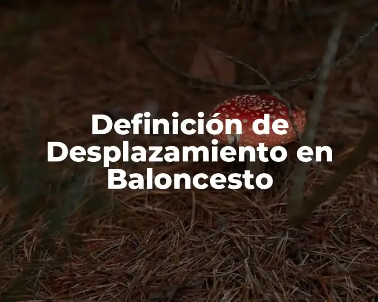 Definición de Desplazamiento en Baloncesto