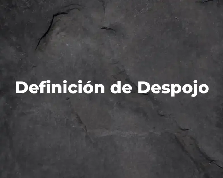 Definición de Despojo