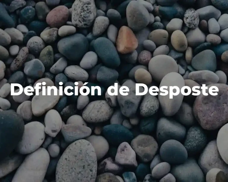 Definición de Desposte
