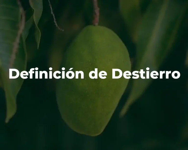 Definición de Destierro