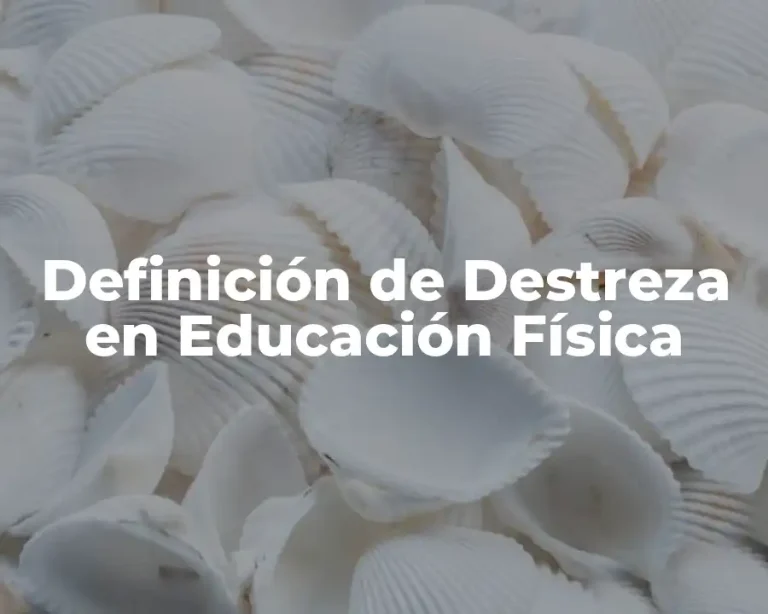 Definición de Destreza en Educación Física