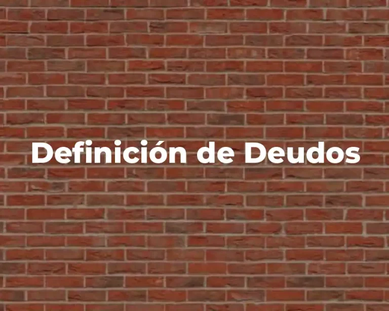 Definición de Deudos