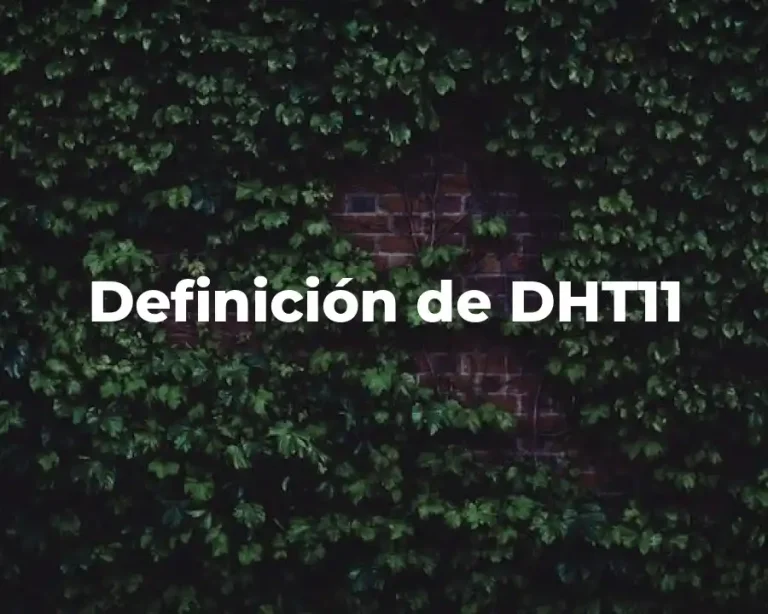 Definición de DHT11