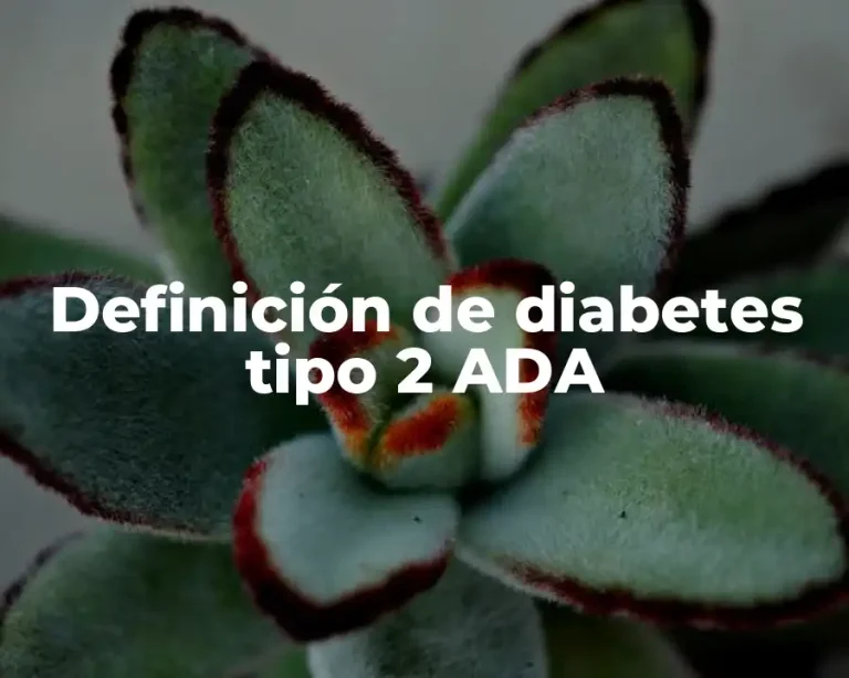 Definición de diabetes tipo 2 ADA