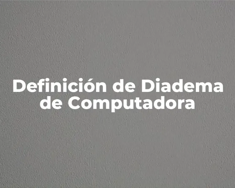 Definición de Diadema de Computadora