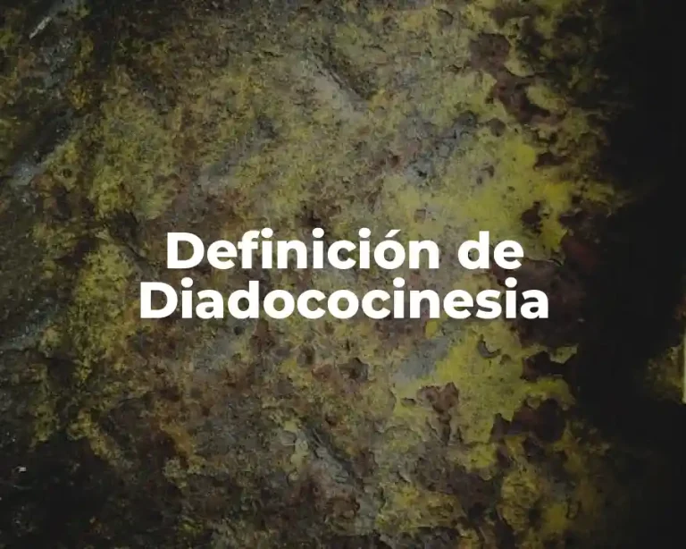 Definición de Diadococinesia