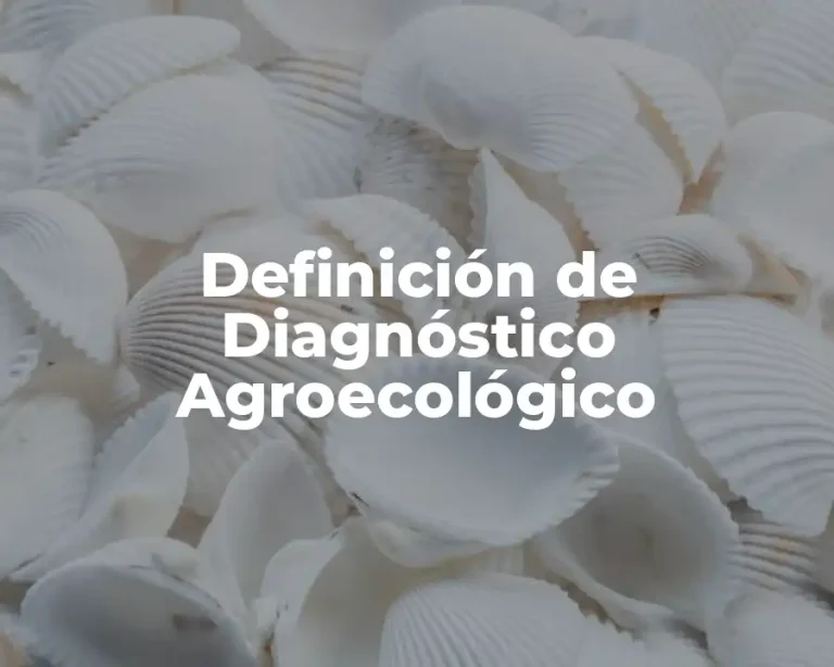 Definición de Diagnóstico Agroecológico