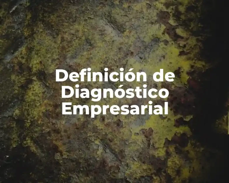 Definición de Diagnóstico Empresarial