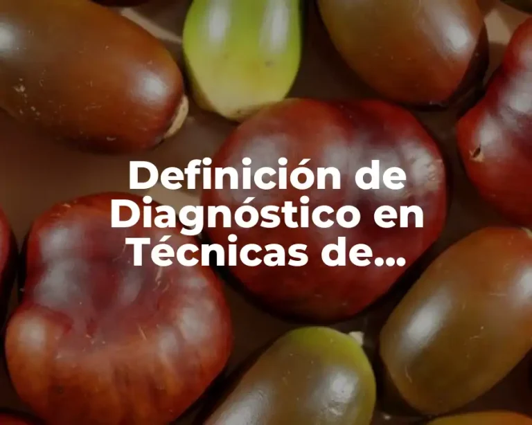 Definición de Diagnóstico en Técnicas de Investigación