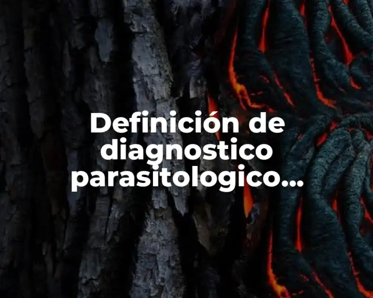Definición de diagnostico parasitologico veterinario