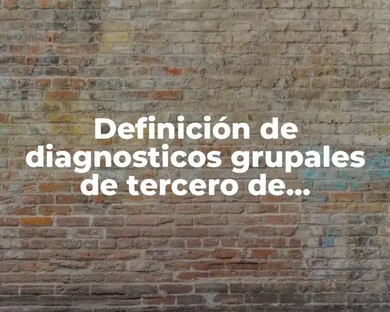 Definición de diagnosticos grupales de tercero de preescolar