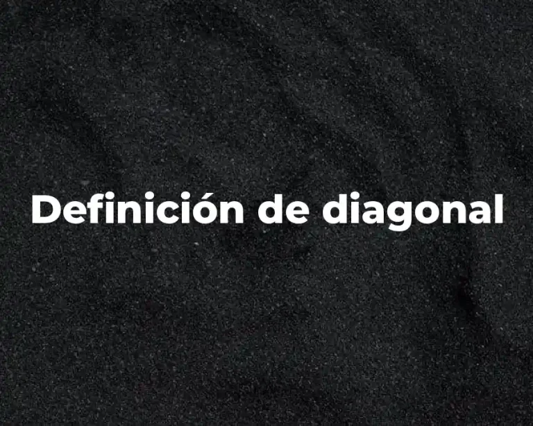 Definición de diagonal