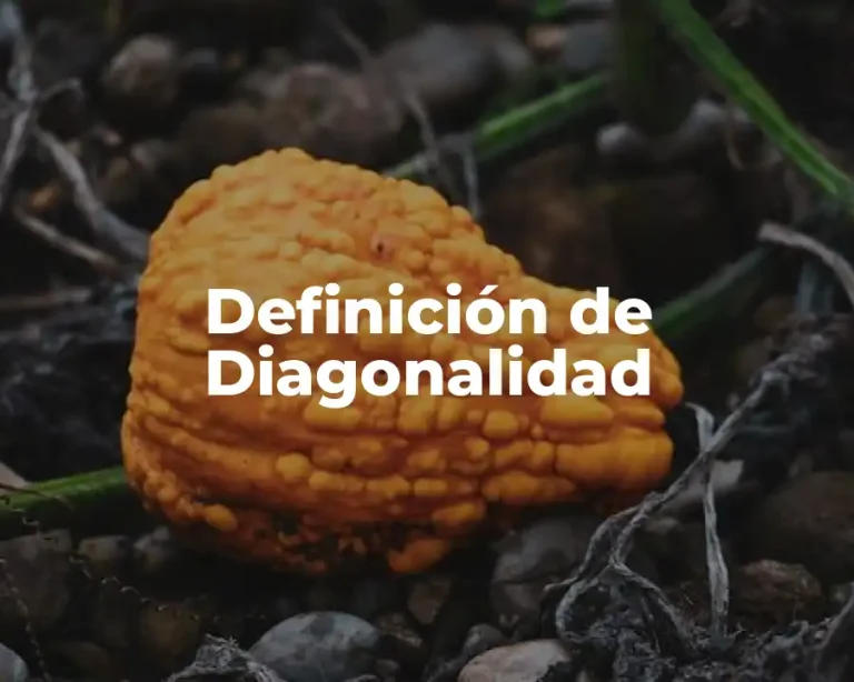 Definición de Diagonalidad