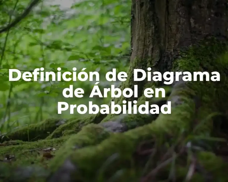 Definición de Diagrama de Árbol en Probabilidad
