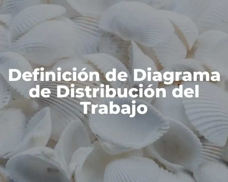 Definición de Diagrama de Distribución del Trabajo