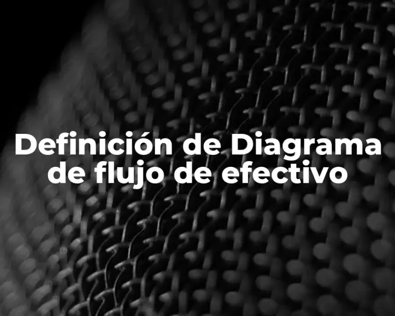 Definición de Diagrama de flujo de efectivo