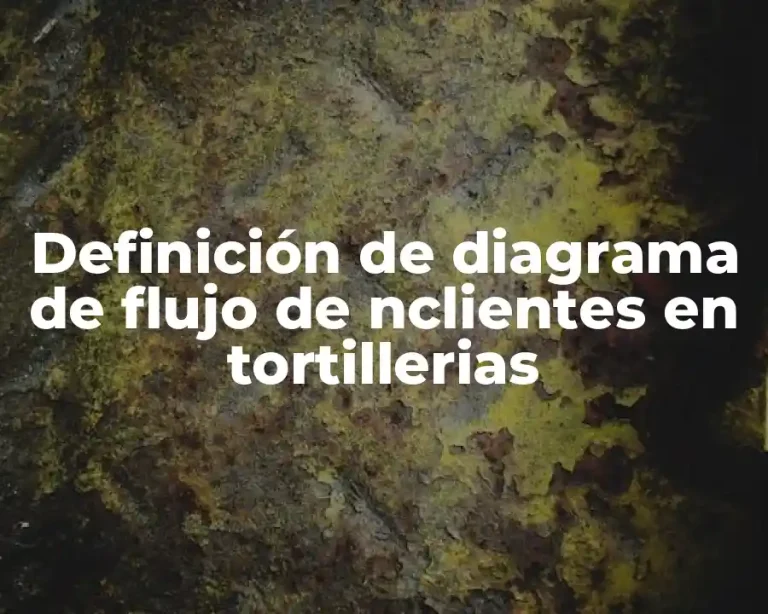 Definición de diagrama de flujo de nclientes en tortillerias