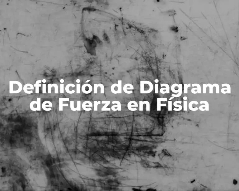 Definición de Diagrama de Fuerza en Física