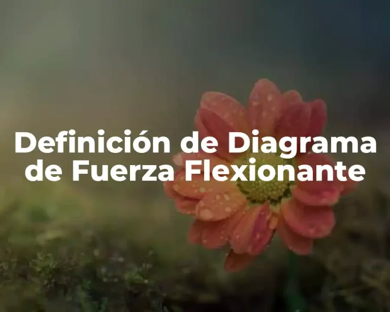 Definición de Diagrama de Fuerza Flexionante