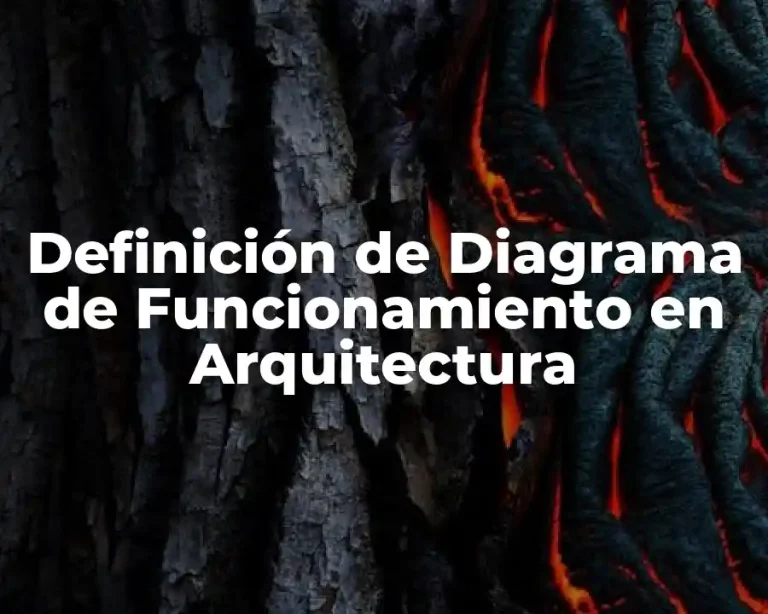 Definición de Diagrama de Funcionamiento en Arquitectura