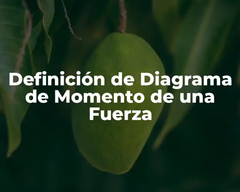 Definición de Diagrama de Momento de una Fuerza