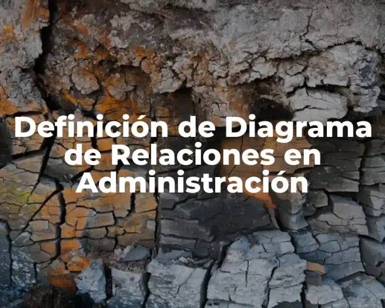 Definición de Diagrama de Relaciones en Administración