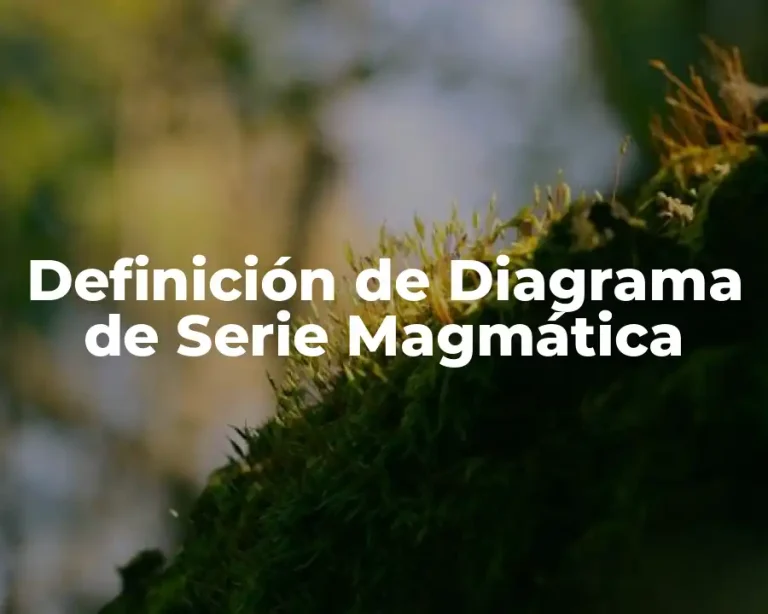 Definición de Diagrama de Serie Magmática