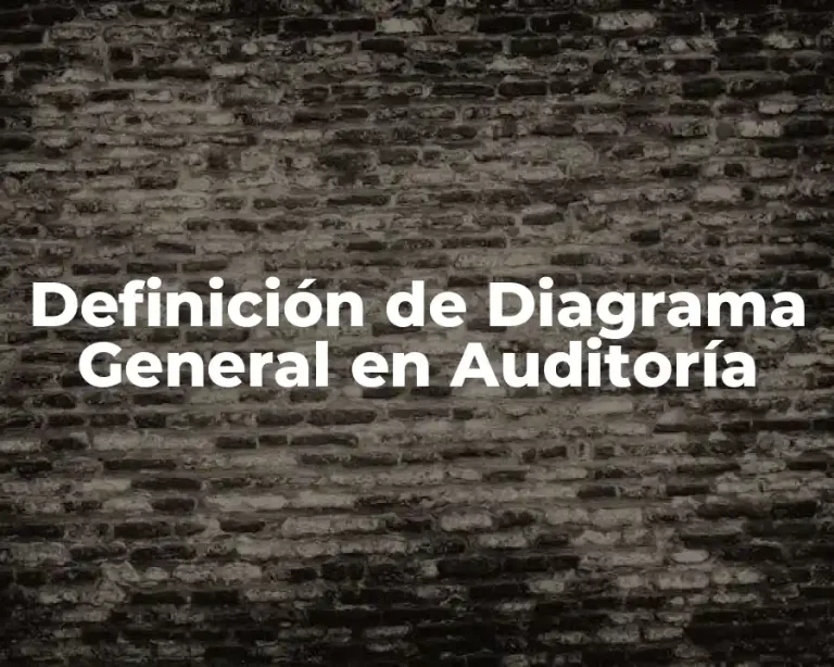 Definición de Diagrama General en Auditoría