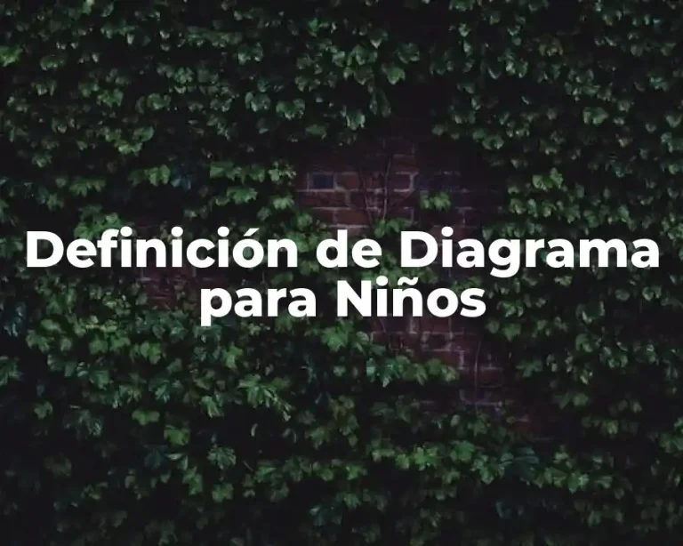 Definición de Diagrama para Niños
