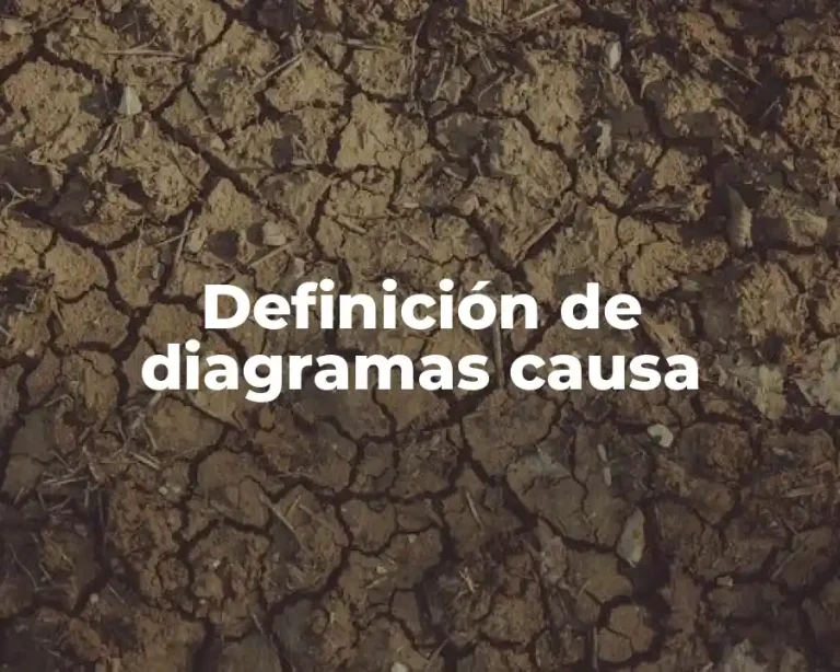 Definición de diagramas causa