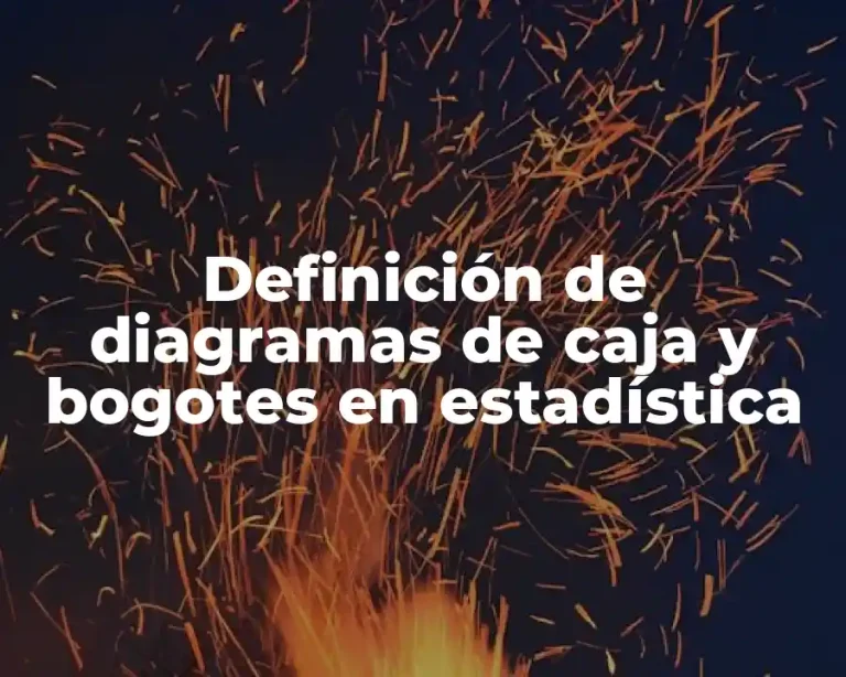 Definición de diagramas de caja y bogotes en estadística