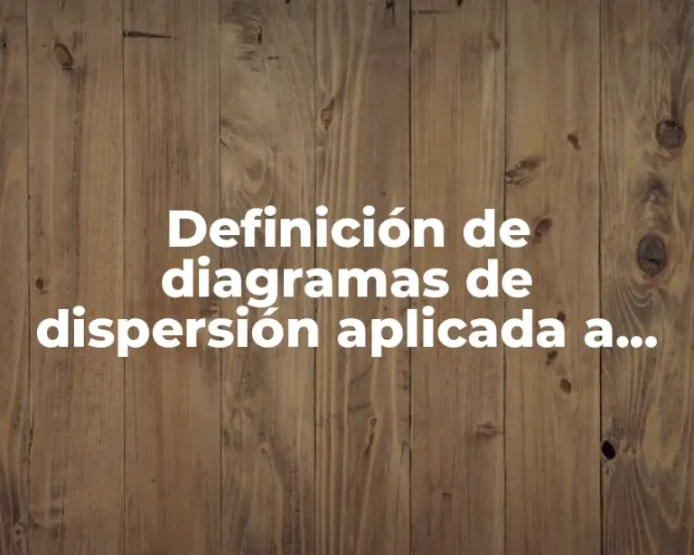 Definición de diagramas de dispersión aplicada a calidad turística