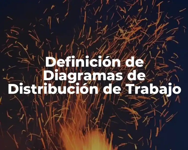 Definición de Diagramas de Distribución de Trabajo