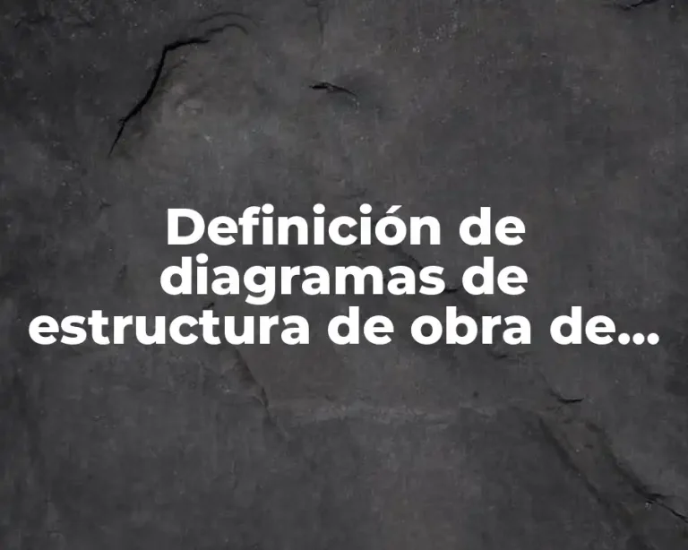 Definición de diagramas de estructura de obra de teatro