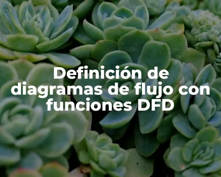 Definición de diagramas de flujo con funciones DFD