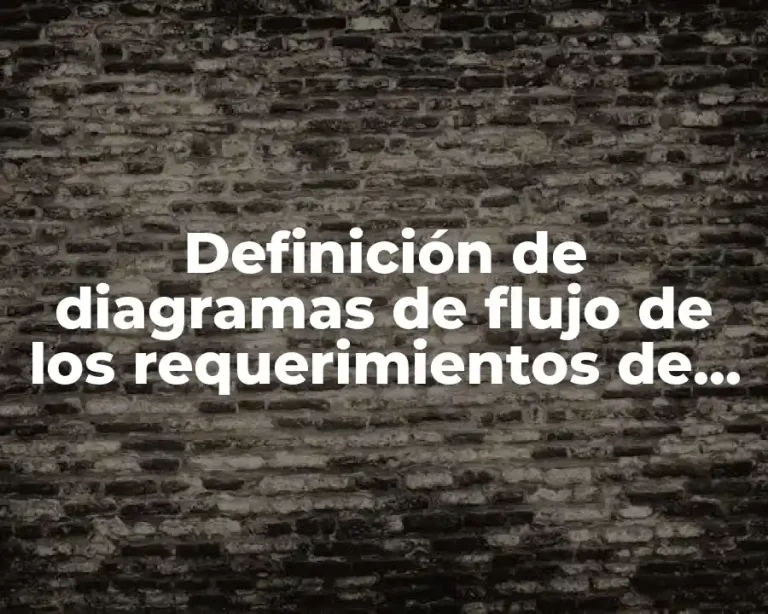 Definición de diagramas de flujo de los requerimientos de empresas