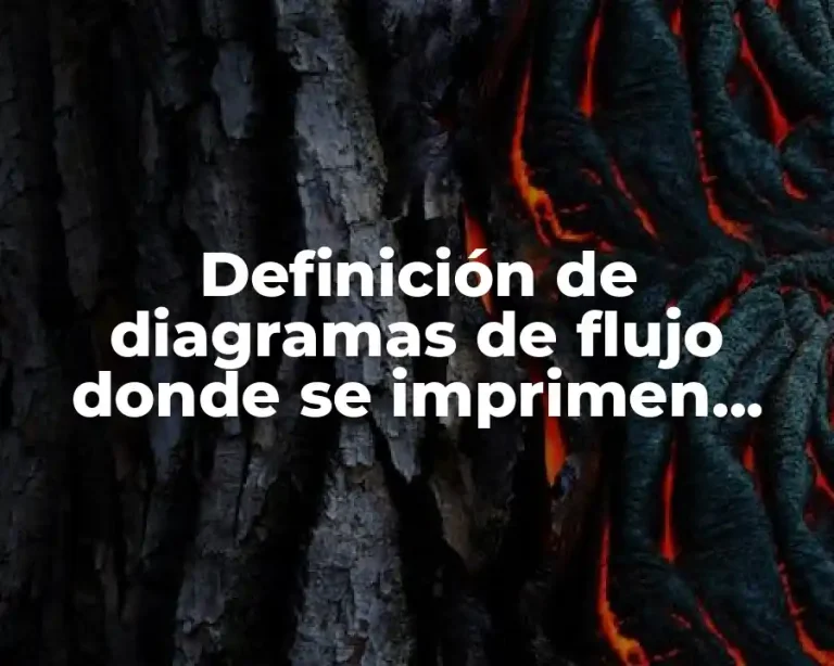 Definición de diagramas de flujo donde se imprimen documentos